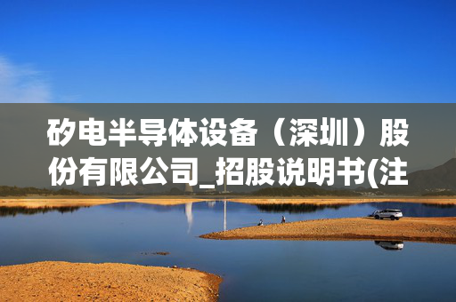 矽电半导体设备（深圳）股份有限公司_招股说明书(注册稿)