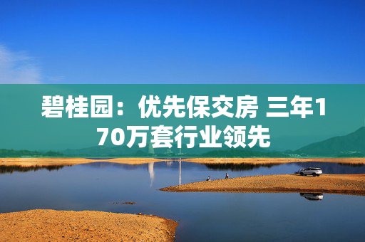 碧桂园：优先保交房 三年170万套行业领先