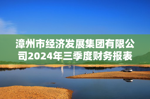 漳州市经济发展集团有限公司2024年三季度财务报表