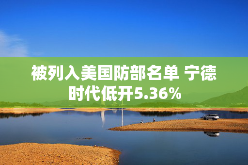 被列入美国防部名单 宁德时代低开5.36%