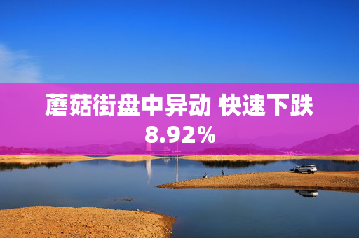 蘑菇街盘中异动 快速下跌8.92%