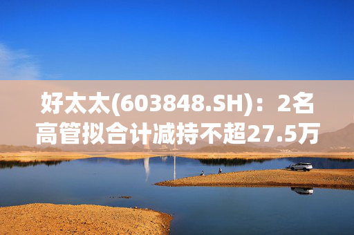 好太太(603848.SH)：2名高管拟合计减持不超27.5万股股份