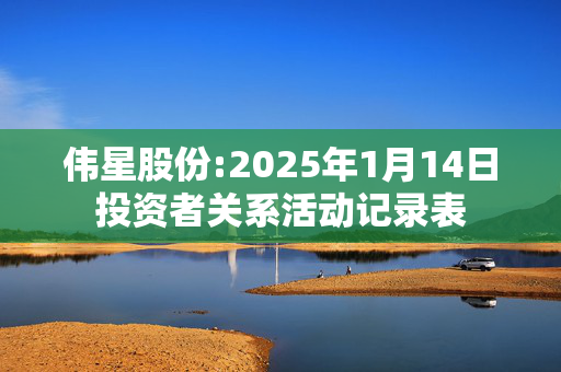 伟星股份:2025年1月14日投资者关系活动记录表