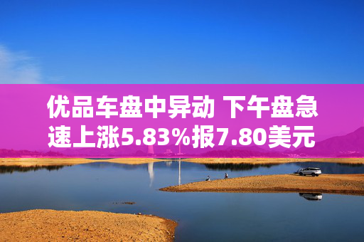 优品车盘中异动 下午盘急速上涨5.83%报7.80美元