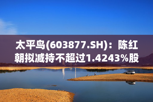 太平鸟(603877.SH)：陈红朝拟减持不超过1.4243%股份