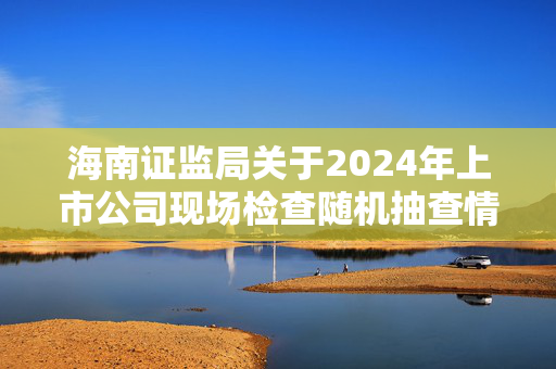 海南证监局关于2024年上市公司现场检查随机抽查情况的公告