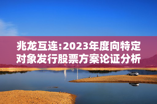 兆龙互连:2023年度向特定对象发行股票方案论证分析报告（修订稿）