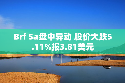 Brf Sa盘中异动 股价大跌5.11%报3.81美元