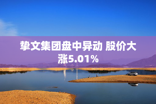 挚文集团盘中异动 股价大涨5.01%