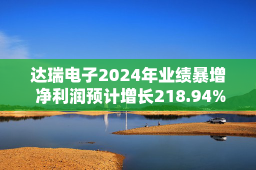 达瑞电子2024年业绩暴增 净利润预计增长218.94%~293.90%