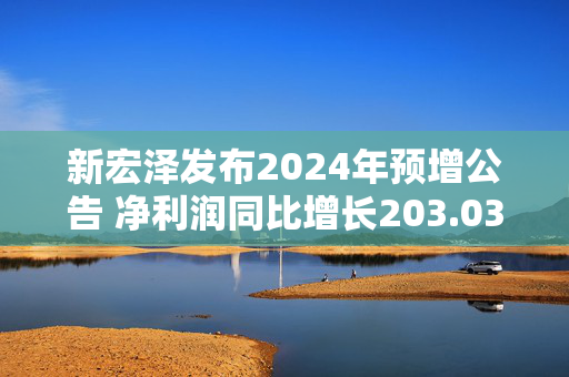 新宏泽发布2024年预增公告 净利润同比增长203.03%~274.94%