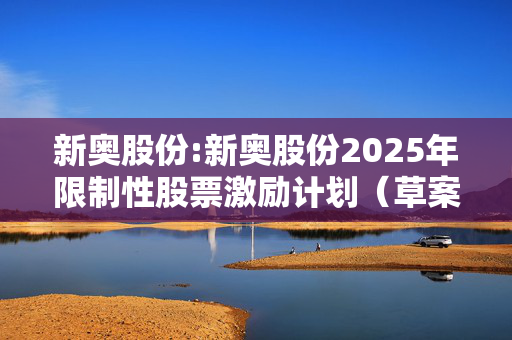 新奥股份:新奥股份2025年限制性股票激励计划（草案）