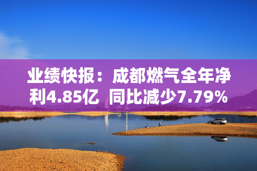 业绩快报：成都燃气全年净利4.85亿  同比减少7.79%