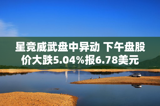 星竞威武盘中异动 下午盘股价大跌5.04%报6.78美元