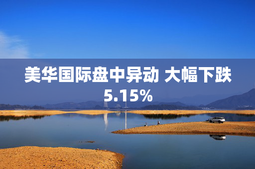 美华国际盘中异动 大幅下跌5.15%