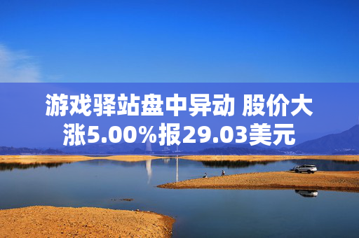 游戏驿站盘中异动 股价大涨5.00%报29.03美元