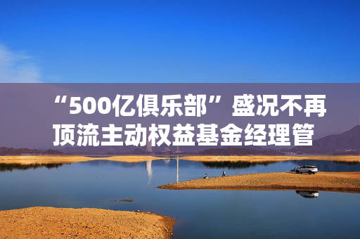 “500亿俱乐部”盛况不再 顶流主动权益基金经理管理规模生变