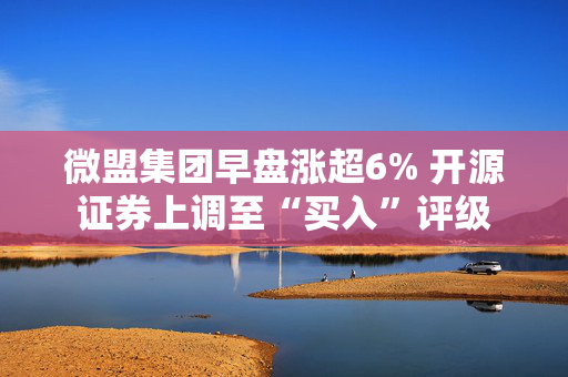 微盟集团早盘涨超6% 开源证券上调至“买入”评级