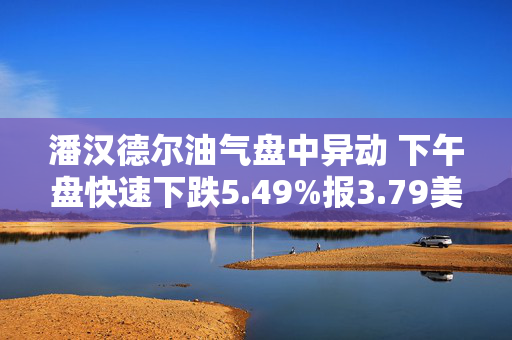 潘汉德尔油气盘中异动 下午盘快速下跌5.49%报3.79美元