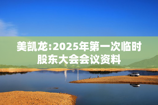 美凯龙:2025年第一次临时股东大会会议资料