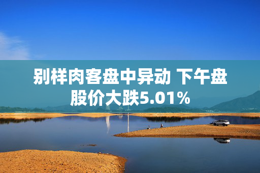 别样肉客盘中异动 下午盘股价大跌5.01%