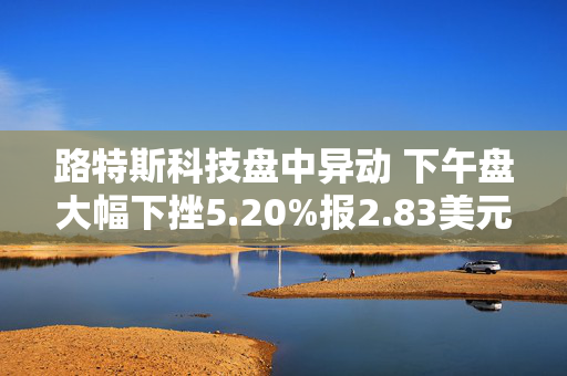 路特斯科技盘中异动 下午盘大幅下挫5.20%报2.83美元