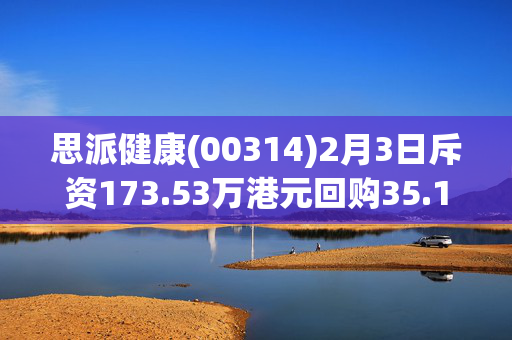 思派健康(00314)2月3日斥资173.53万港元回购35.14万股