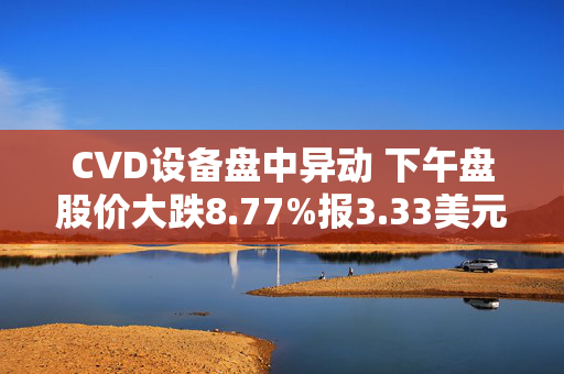 CVD设备盘中异动 下午盘股价大跌8.77%报3.33美元