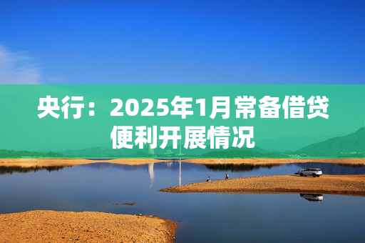 央行：2025年1月常备借贷便利开展情况