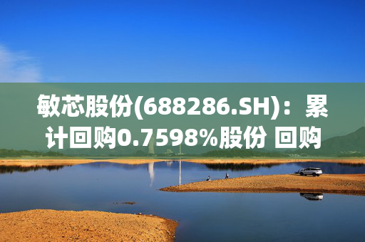 敏芯股份(688286.SH)：累计回购0.7598%股份 回购方案实施完毕