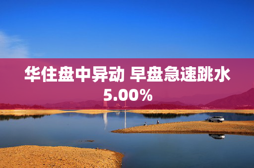 华住盘中异动 早盘急速跳水5.00%