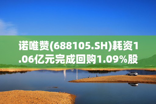 诺唯赞(688105.SH)耗资1.06亿元完成回购1.09%股份