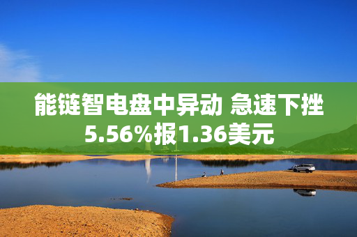 能链智电盘中异动 急速下挫5.56%报1.36美元