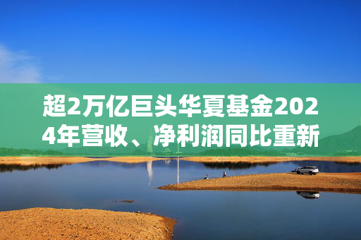 超2万亿巨头华夏基金2024年营收、净利润同比重新正增长