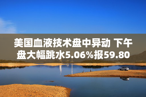 美国血液技术盘中异动 下午盘大幅跳水5.06%报59.80美元