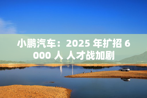 小鹏汽车：2025 年扩招 6000 人 人才战加剧