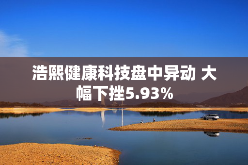 浩熙健康科技盘中异动 大幅下挫5.93%