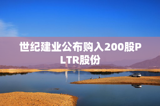 世纪建业公布购入200股PLTR股份