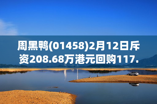 周黑鸭(01458)2月12日斥资208.68万港元回购117.1万股