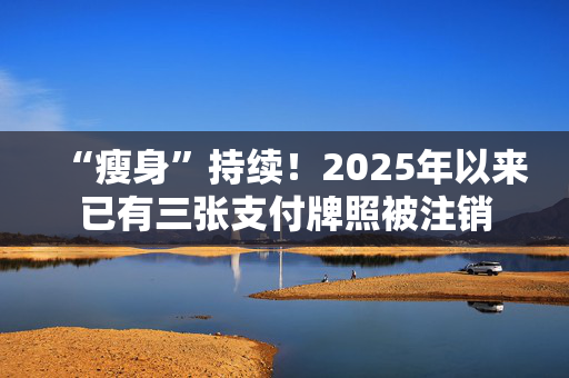 “瘦身”持续！2025年以来已有三张支付牌照被注销