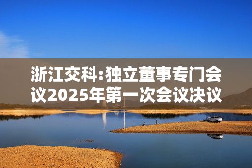 浙江交科:独立董事专门会议2025年第一次会议决议