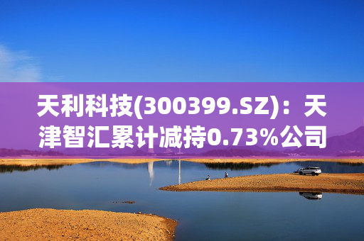 天利科技(300399.SZ)：天津智汇累计减持0.73%公司股份