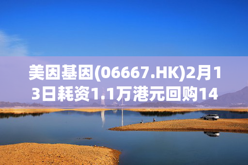 美因基因(06667.HK)2月13日耗资1.1万港元回购1400股