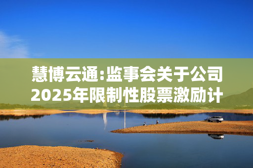 慧博云通:监事会关于公司2025年限制性股票激励计划相关事项的核查意见