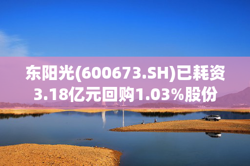 东阳光(600673.SH)已耗资3.18亿元回购1.03%股份