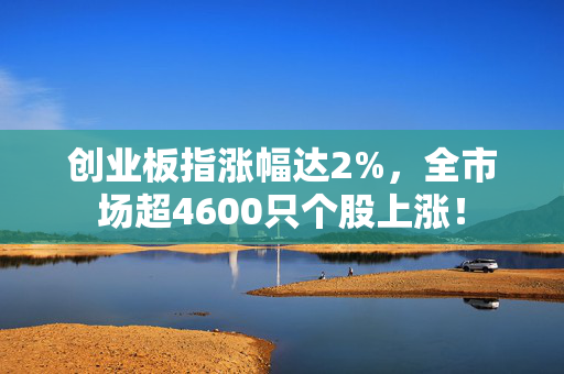 创业板指涨幅达2%，全市场超4600只个股上涨！