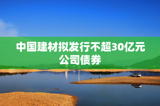 中国建材拟发行不超30亿元公司债券