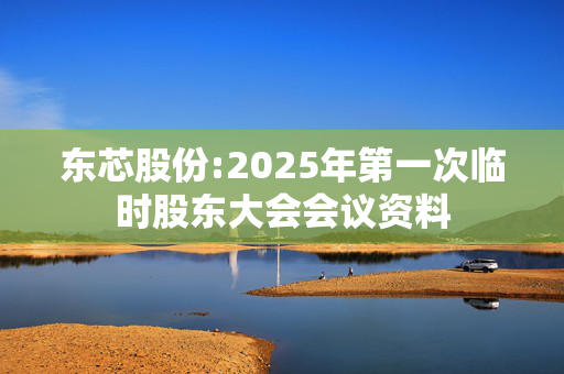 东芯股份:2025年第一次临时股东大会会议资料