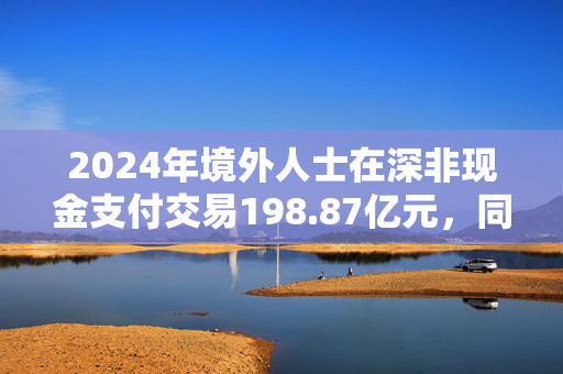 2024年境外人士在深非现金支付交易198.87亿元，同比增长78%