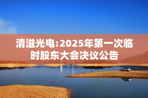 清溢光电:2025年第一次临时股东大会决议公告